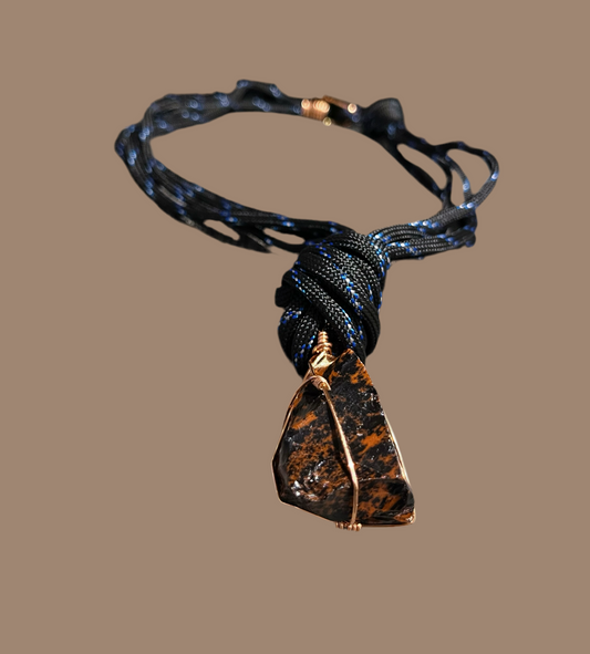 Mahoggany BlueBlack Necklace