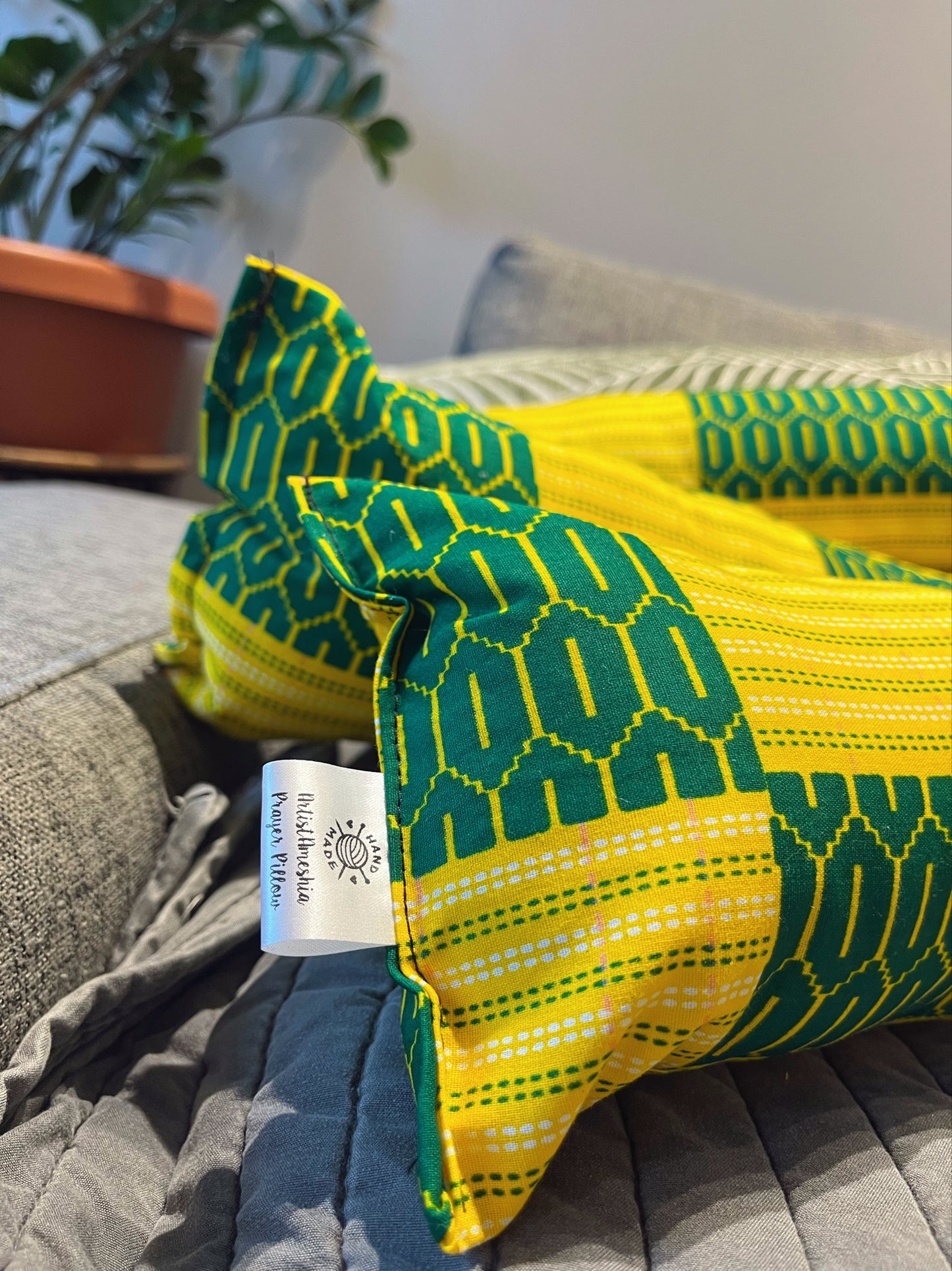 Green/Yellow Prayer Pillow