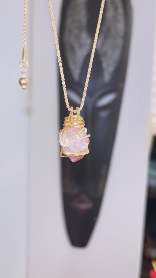 Pink Tourmaline chain